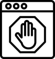 Vector Design AD Blocker Icon Style