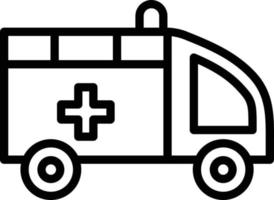 vector diseño ambulancia icono estilo