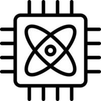 Vector Design Quantum Computing Icon Style