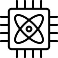 Vector Design Quantum Computing Icon Style