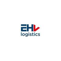 EHV initial for your logistic company vector