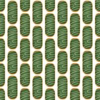 Pattern homemade cookie different taste in pastry biscuit vector