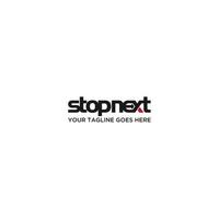 Stop next typography logo template vector