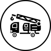 Vector Design Crane Turck Vector Icon Style