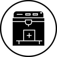 Vector Design 3D Printer Vector Icon Style