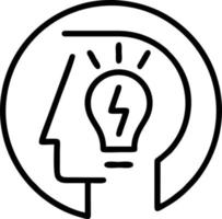 Idea solution icon symbol vector image. Illustration of the creative innovation concept design. EPS 10