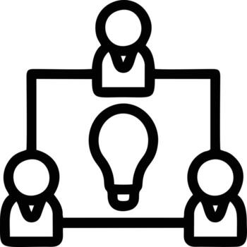 Idea solution icon symbol vector image. Illustration of the creative innovation concept design. EPS 10