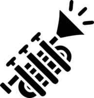 trumpet instrument icon symbol design vector image. Illustration of musical trumpet horn vector design image. EPS 10