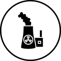 vector diseño nuclear vector icono estilo