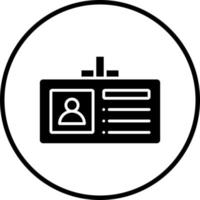Vector Design Identification Card Vector Icon Style