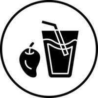 Vector Design Mango Juice Vector Icon Style