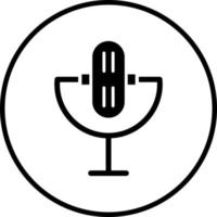 Vector Design Microphone Vector Icon Style