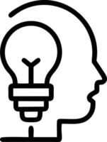 Idea solution icon symbol vector image. Illustration of the creative innovation concept design. EPS 10