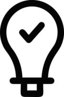 Idea solution icon symbol vector image. Illustration of the creative innovation concept design. EPS 10