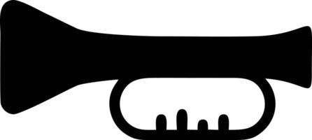 trumpet instrument icon symbol design vector image. Illustration of musical trumpet horn vector design image. EPS 10