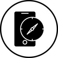 Vector Design Compass App Vector Icon Style