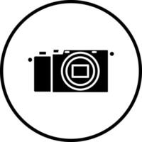 Vector Design Mirrorless Camera Vector Icon Style