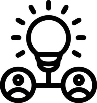 Idea solution icon symbol vector image. Illustration of the creative innovation concept design. EPS 10