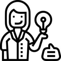 Idea solution icon symbol vector image. Illustration of the creative innovation concept design. EPS 10