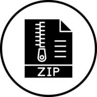 Vector Design Zip File Vector Icon Style