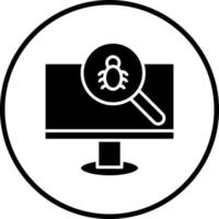 Vector Design Bug Search Vector Icon Style