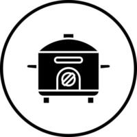 Vector Design Rice Cooker Vector Icon Style