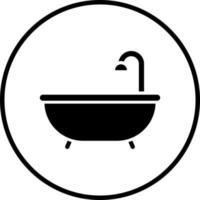 Vector Design Bathtub Vector Icon Style