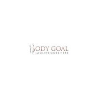 Body goal creative beauty logo design vector