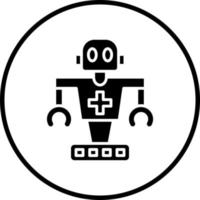 Vector Design Medical Robot Vector Icon Style