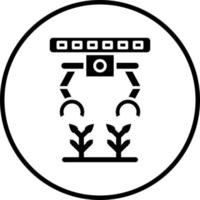Vector Design Agricultural Robot Vector Icon Style