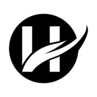 letra h icono ilustración vector