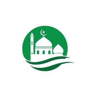 Mosque Moslem icon vector Illustration