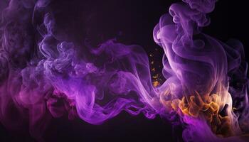 Beautiful abstract background with purple smoke texture. photo