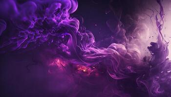Beautiful abstract background with purple smoke texture. photo