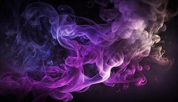 Beautiful abstract background with purple smoke texture. photo