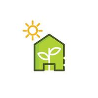 Greenhouse logo icon illustration vector