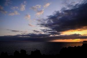 Colourful sky at sunset photo