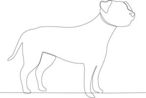 A big dog with a long tail vector