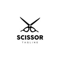 Barber Tools Scissors Logo, Haircut Tools Vector, Barber Design, Symbol Illustration Icon vector