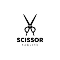 Barber Tools Scissors Logo, Haircut Tools Vector, Barber Design, Symbol Illustration Icon vector