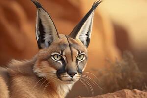 Caracal portraits. . photo