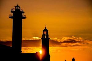 Lighthouse by the sea photo