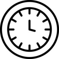 Wall Clock Vector Icon Style