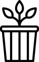 Plant Pot Vector Icon Style