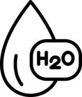 H2O vector icono estilo