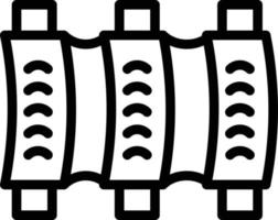 Ribs Vector Icon Style