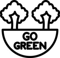 Go Green Vector Icon Style