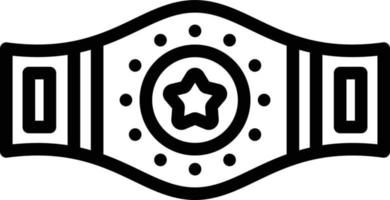 Champion Belt Vector Icon Style