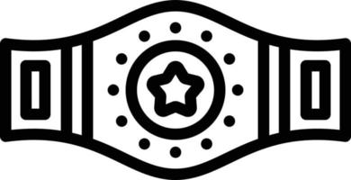 Champion Belt Vector Icon Style