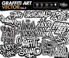 A set of Graffiti Art Vector. Graffiti tools and sticker designs. Street art urban theme in editable vector